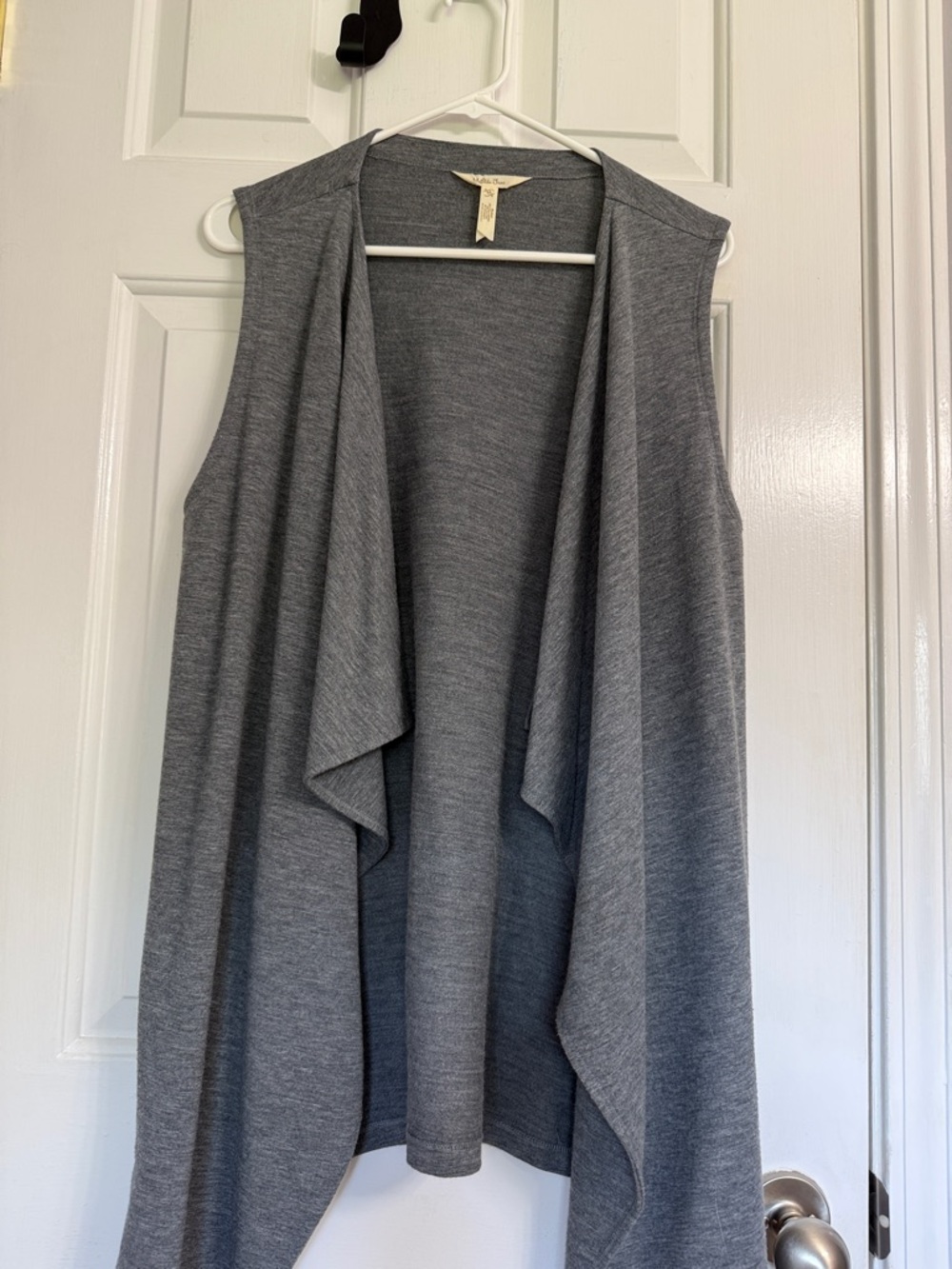 Matilda Jane Heather Gray Draped Sleeveless Vest